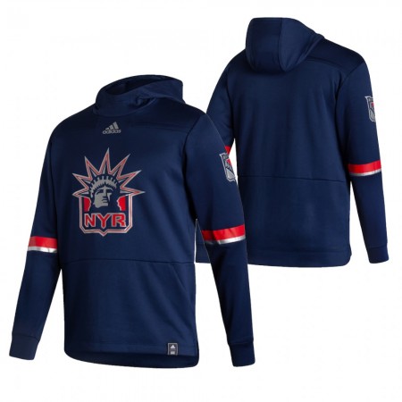 Herren Eishockey New York Rangers Blank 2020-21 Reverse Retro Pullover Hooded Sweatshirt